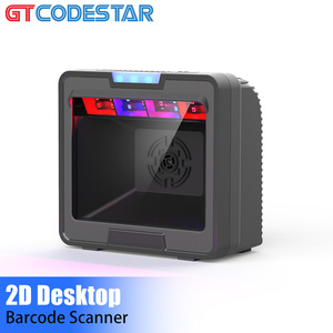 GTCODESTAR Escáner de código de barras integrado USB Imagen 2D Escáneres omnidireccionales Lector de código de barras con cable 1D Escáner de código de barras Qr de escritorio - Product Image 1