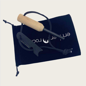 环保木柄火石起火器火花铁铈镁棒打火机 - Product Image 5