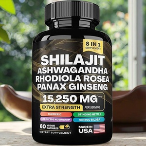Op voorraad Shilajit <span class=keywords><strong>Ashwagandha</strong></span> Rhodiola capsules Energie, stress & haargroeisondersteuning. - Product Image 3
