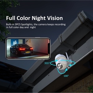 5MP IP65防水カメラ屋外ヒューマン検出ナイトビジョンH.264 Ip CCTV CloudedgeカメラWifiカメラ工場 - Product Image 5