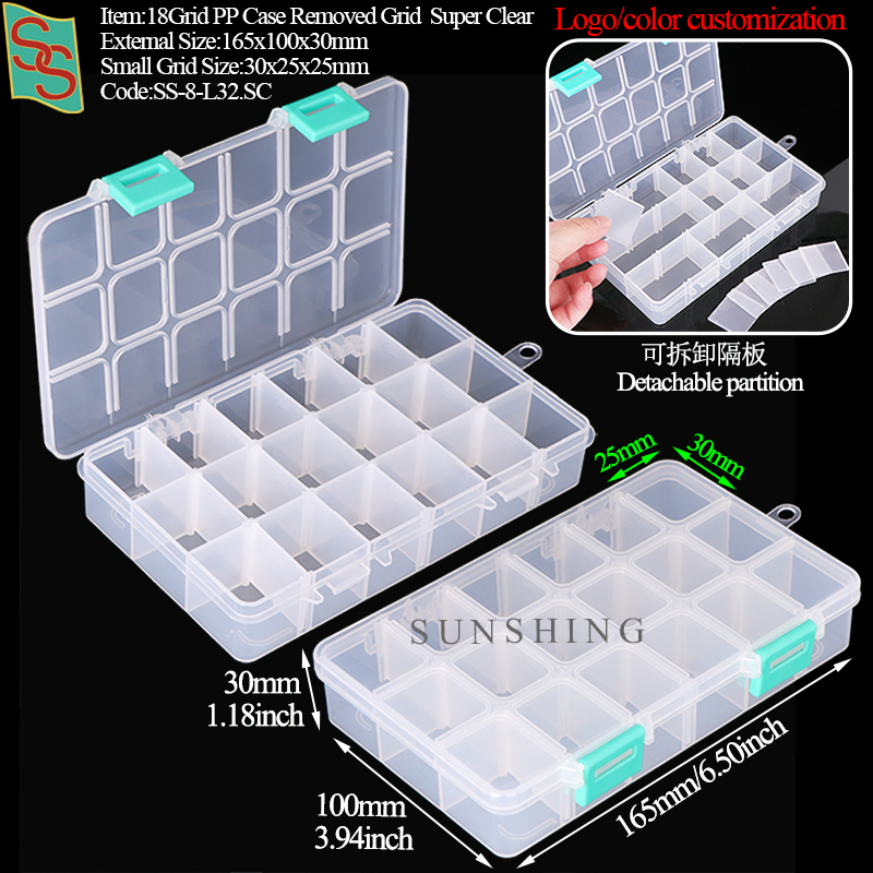 L32 : 165x100x30mm 18 Compartiments