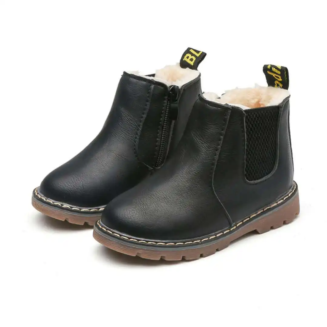 Bottes noires pour enfants, bottes pour garçons, nouvelle collection