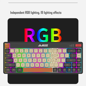 Ajazz 65% 键盘定制kailh开关键帽迷你USB有线无线游戏时尚RGB背光光学机械键盘 - Product Image 2