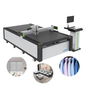 Automatic Industrial Fabric Roll <strong>CNC</strong> Oscillating Knife Cutting Machine Cloth Flatbed Cutter for Textile Garment - Product Image 1