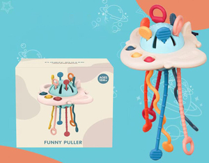 Baby Educational <strong>Toy</strong> Food Grade Aircraft Model Silicone Pull String Activity <strong>Toy</strong> for Toddlers - Product Image 5