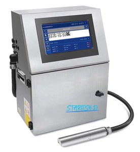 Industrieller kontinuierlicher Tintenstrahldrucker Chargen-Codiermaschine Tintenstrahldrucker Kennzeichnung Coder Kabel-Flasche Tintenstrahl-Codiermaschine - Product Image 1