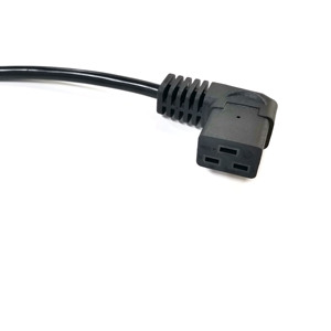 Avrupa 3 prong yuvarlak fiş dik açı C19 güç kablosu H05VV-F PVC ceket kablosu 3G 1.5mm2 1.5m güç kablosu - Product Image 3