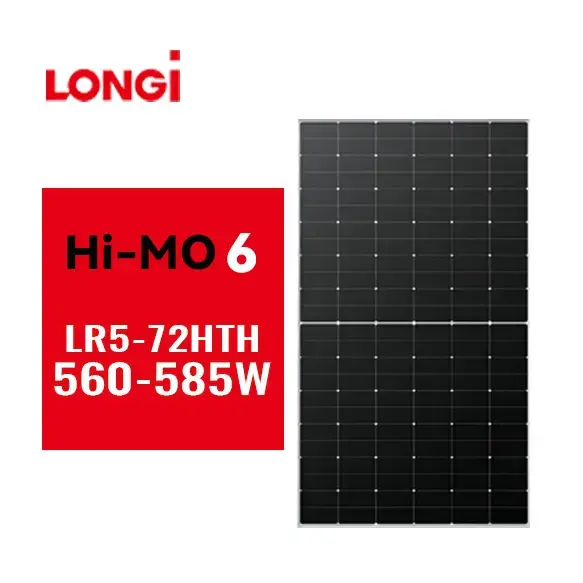 फैक्टरी मूल देशांतर सौर पैनल 575w 580w 585 वाट पारक मोनोक्रिस्टलाइन पी मॉड्यूल Hi-MO6 थोक मूल्य
