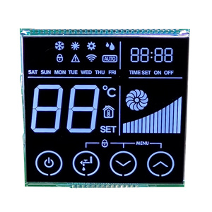 Tamaño personalizado 7 segmentos 3 4 5 6 10 12 dígitos Tn Fstn Va Lcd pantalla táctil termostato Lcd para controlador de temperatura pantalla Lcd