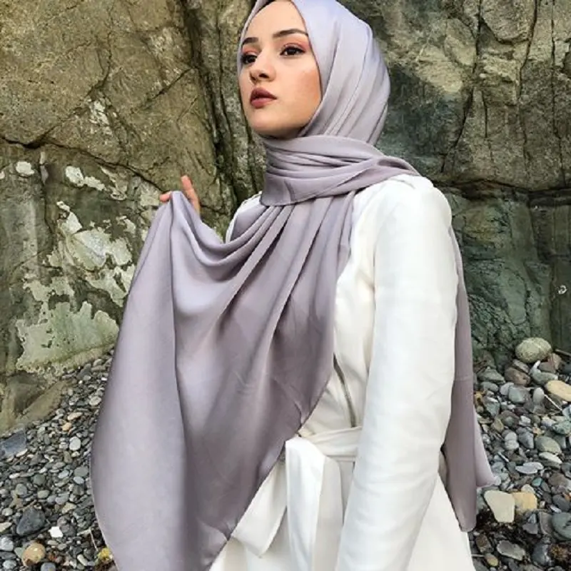 Écharpe châle en Polyester, foulard arabe, tendance, plusieurs couleurs, musulman, Hijab, offre spéciale,