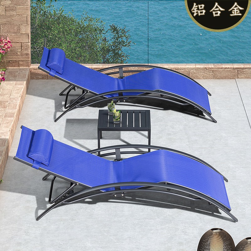 2 royal blue lounge chairs+1 matching coffee table