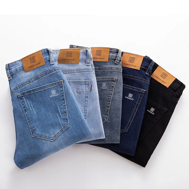 Vaqueros clásicos Vintage para hombre, Jeans elásticos ajustados informales originales