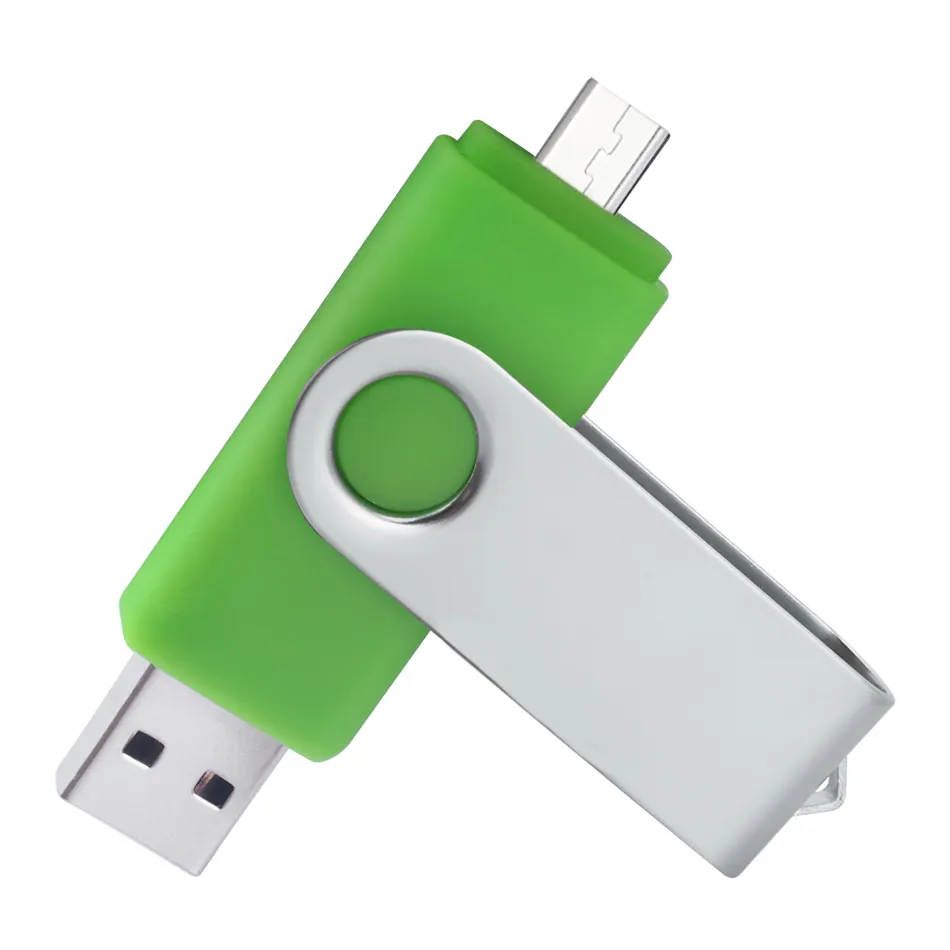 OTG USB Flash Drive Putar Pena Drive 32GB 64GB 128GB 256GB Flashdisk USB 2.0 Memori Stick untuk Android/PC