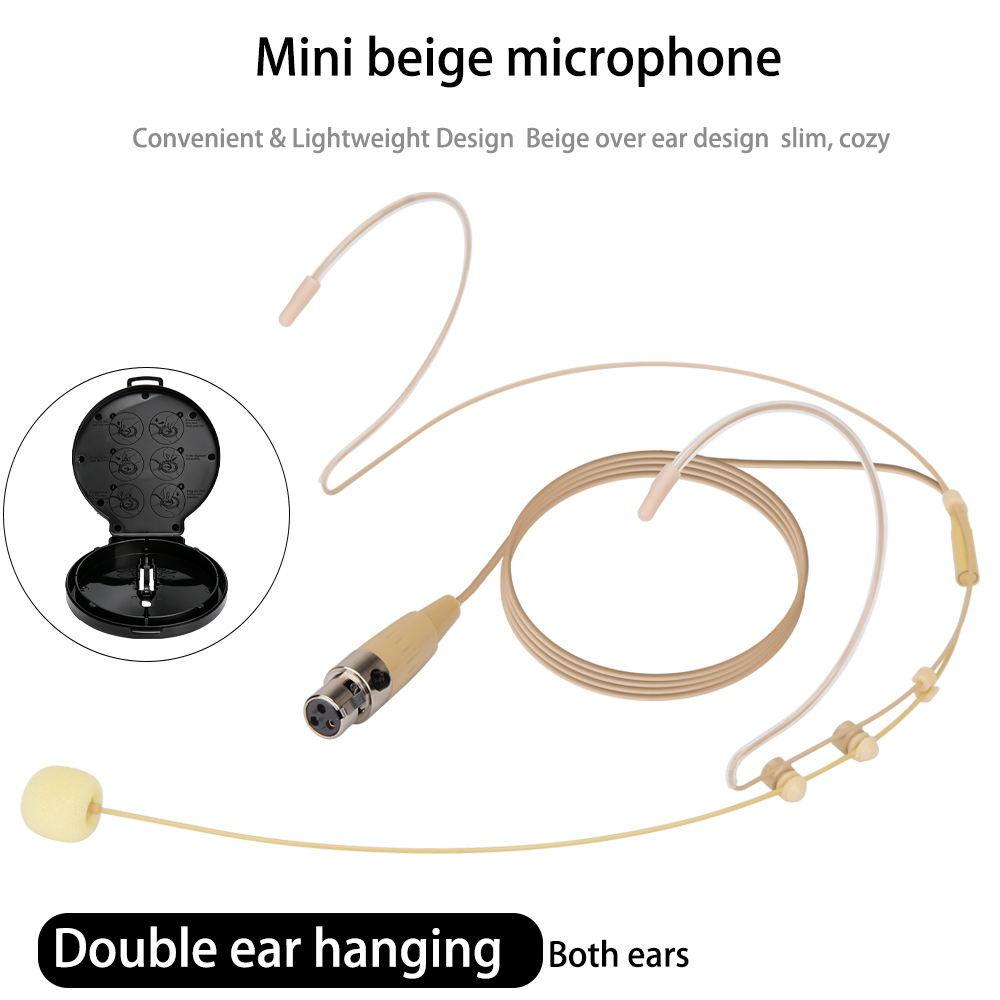 Beige (Mini 3-Pin XLR TA3F for AKG)