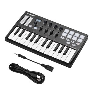 На выбор панда мини II портативный 25-ключ USB MIDI контроллер клавиатуры с 8 RGB подсветкой колодки 4 передаче ручки управления 4 A - Product Image 1