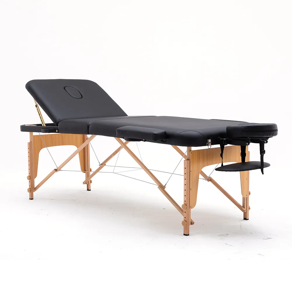 Lettino da massaggio gambe in legno Cama De Masaje Table De Massage Professionnel