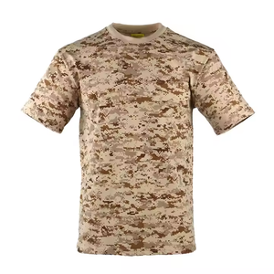 Çin XinXing dijital çöl kamuflaj T-Shirt boş tasarım ile erkek rahat kısa kollu taktik gömlek
