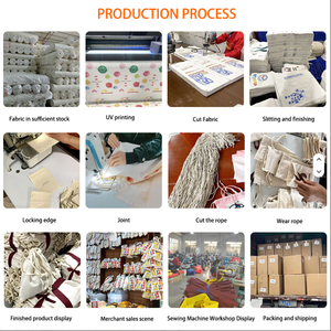 Xiyou vải túi tiền Túi với dây rút túi vải vải dấu hiệu đô la mang bao cho đồ chơi dây rút túi - Product Image 5