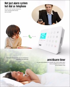 Sistema de alarme doméstico inteligente, suporte para sistema de alarme em nuvem sem fio ip/gprs, vigilância residencial, suporte funcional cid, venda quente HEYI-W7