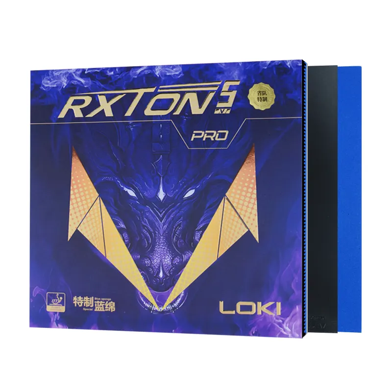 Loki Rxton 5Pro karet spons tenis meja, karet tenis meja profesional, kontrol putar kecepatan lebih baik