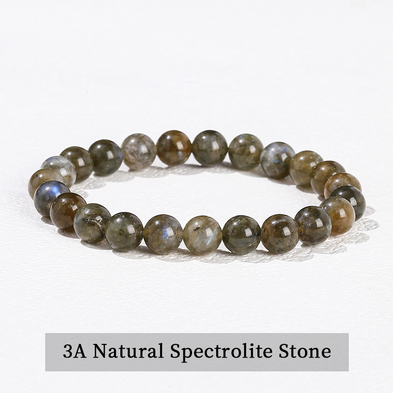 3A Natural Spectrolite Stone Bracelet