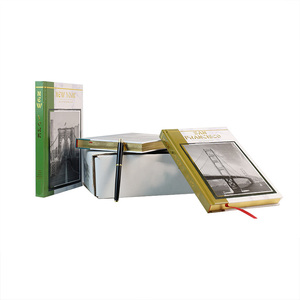 Özel boş beyaz kabartma dekor kitap sahte tasarımcı manyetik şehir tema dekoratif kitap hediye için set - Product Image 5