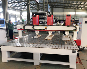Router di legno Multi teste con 3 mandrini e fornire su misura con 3 assi rotanti pubblicità per la lavorazione del legno Router Cnc per la vendita - Product Image 5
