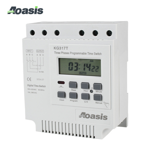 Smart Switch KG317T 16A 3-Phasen-<span class=keywords><strong>Timer</strong></span>-Steuerschalter Dreiphasiger 380-V-Wechselstrom-Zeitschalter