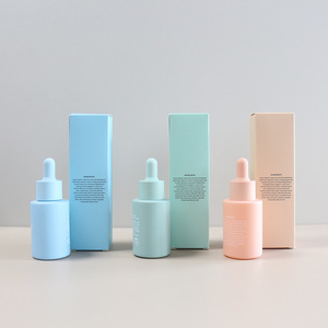 New Type Good <strong>10ml</strong> 30ml 50ml 60ml 100ml Glass Dropper Bottle with Custom <strong>White</strong> Cardboard Gift <strong>Boxes</strong> for Skin Care Packaging - Product Image 1