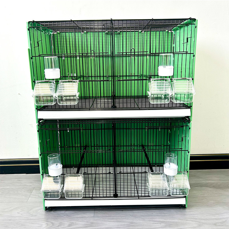 Gabbia verde*2 con piastra posteriore