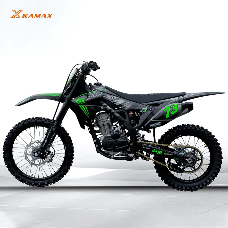 Kamax 먼지 자전거 250cc 오프로드 오토바이 가스 먼지 자전거 4 스트로크 엔듀로 중국 크로스 모터 크로스