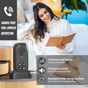 Intercomunicador de voz de 2 vías, sistema de intercomunicación impermeable inalámbrico de rango súper largo para el hogar/Hospital/oficina-uso interior y exterior