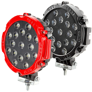 Süper parlak 7 inç yuvarlak LED İş işık dış işıklar Combo Offroad kamyoneti ATV 4X4 LED sürüş işık 51W Wrangler lamba - Product Image 1