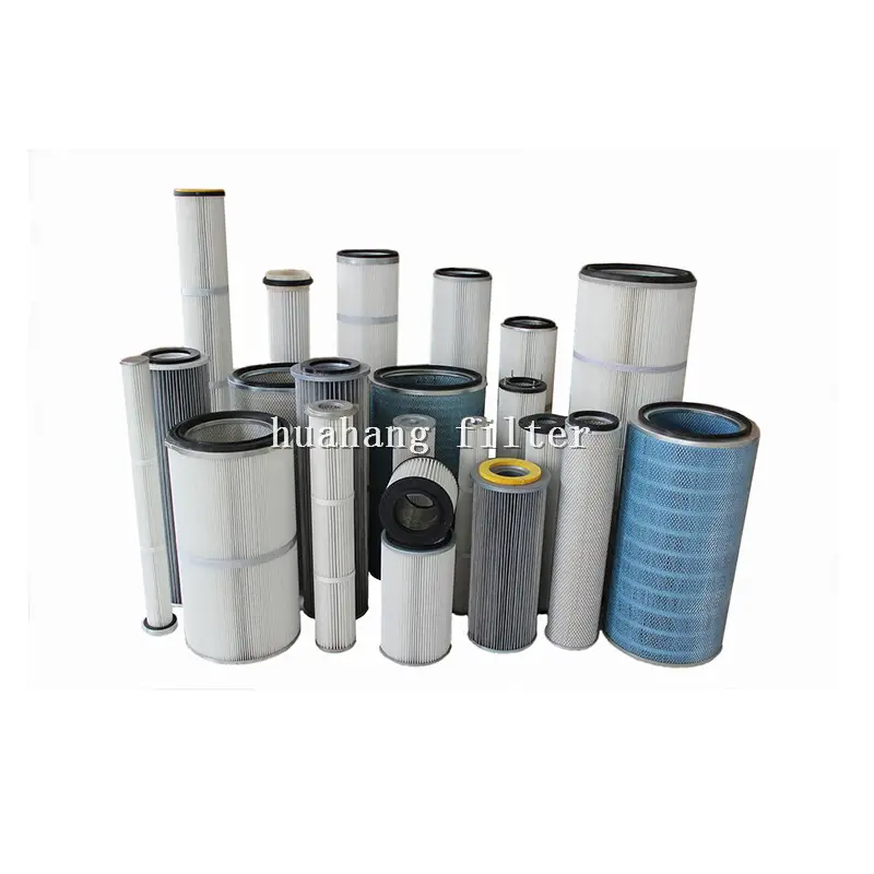 Powder coating air cartridge filter for a reverse pulse cleaning system customize industry dust collection filter