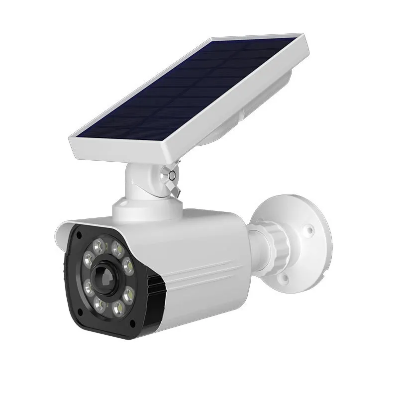 OEM Solar Fake Security Camera Dummy sistema di sorveglianza CCTV simulato con sensore di movimento PIR a LED telecamere CCTV fittizie finte