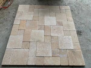 Đá Cẩm Thạch Trắng Tự Nhiên Tumbled Antique Beige Travertine Đá Hoa Văn Pháp Lát Gạch Cho Sân Và Sàn - Product Image 3