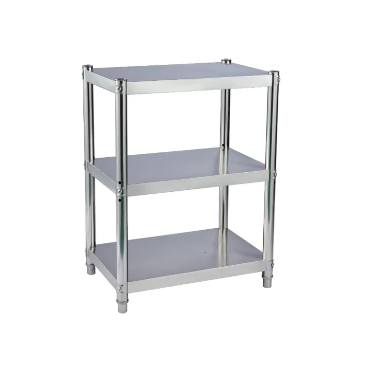 Hot sell stainless steel 3 layer shelf /stainless steel kitchen storage rack for restaurant