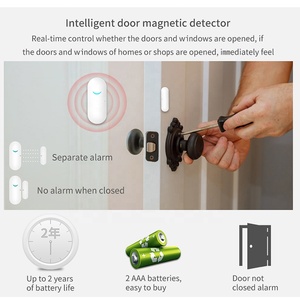 Tuya Home Security Protection SOS <strong>Display</strong> Burglar Kit 433mhz Door <strong>Sensor</strong> APP Remote Control Arm Disarm WiFi Smart Alarm <strong>System</strong>
