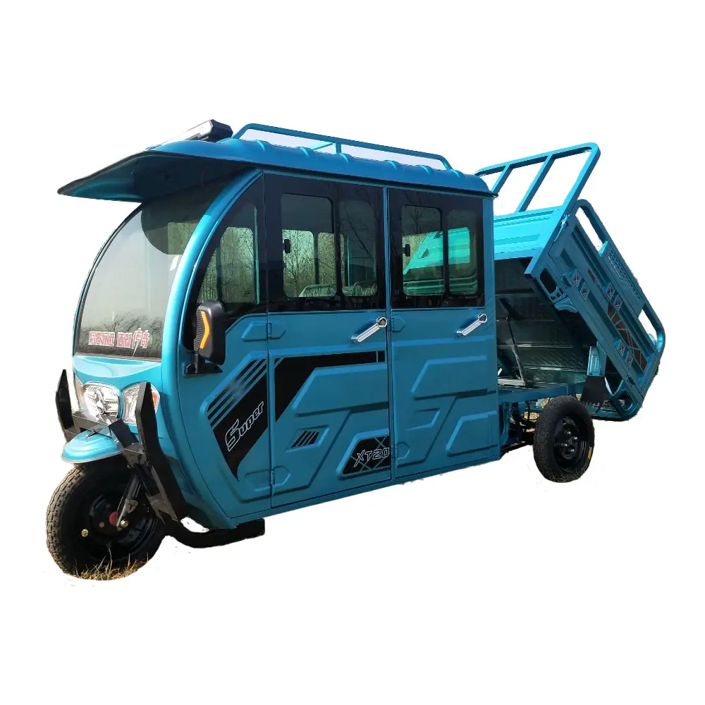 Cheap Factory price 3 wheel enclosed motorcycle tricycle cargo delivery van cargo tricycle