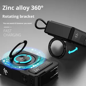 3-in-1 10000mAh Fast Wireless Charging <strong>Power</strong> <strong>Bank</strong> with New Magnetic Built-In 15W AC Adapter Type-C <strong>Input</strong> <strong>and</strong> <strong>Output</strong> <strong>Power</strong> - Product Image 1