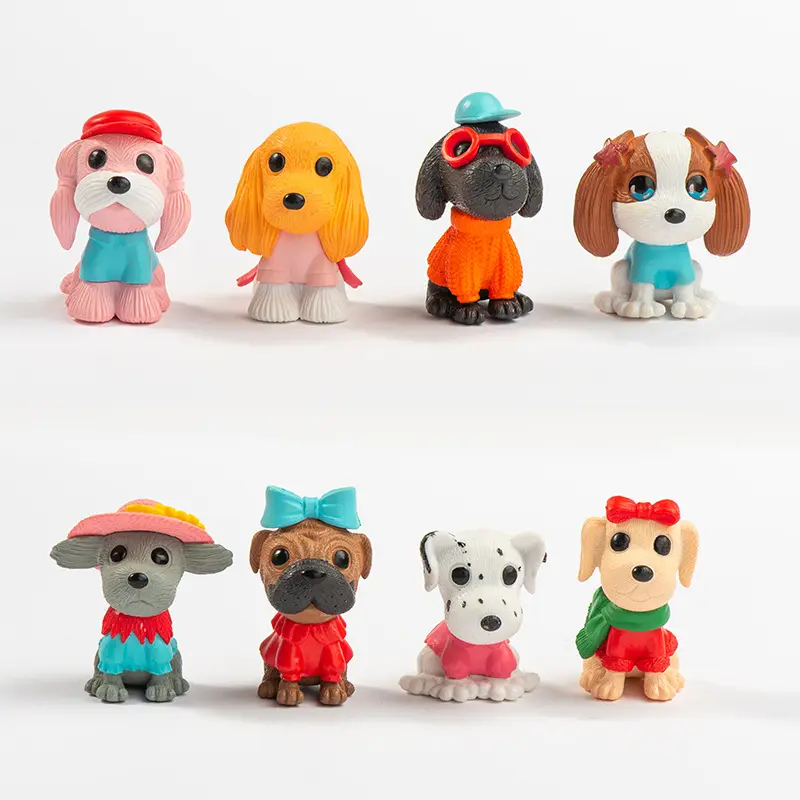 Moda Dog Miniatura Boneca Micro Paisagem Casa Bonsai Decoração Cartoon Filhote Estatueta
