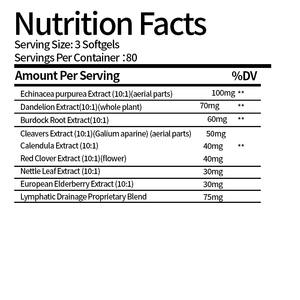 Lymfedrainagesupplementen 240 Capsules 4275Mg Lymfesysteem Supplement 21-In-1 Kruidenmengsel Echinacea Zwangere Vrouwen - Product Image 2