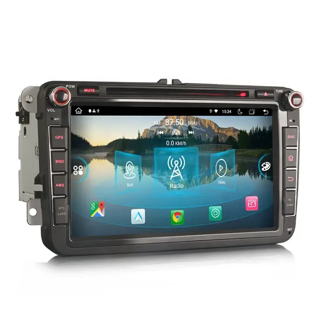 Erisin ES8915V 8 "IPS-Bildschirm Android 12.0 Autoradio GPS Für VW Sharan Tiguan Sitz Altea Skoda Superb DVD-Player GPS 4G LTE-Kabel