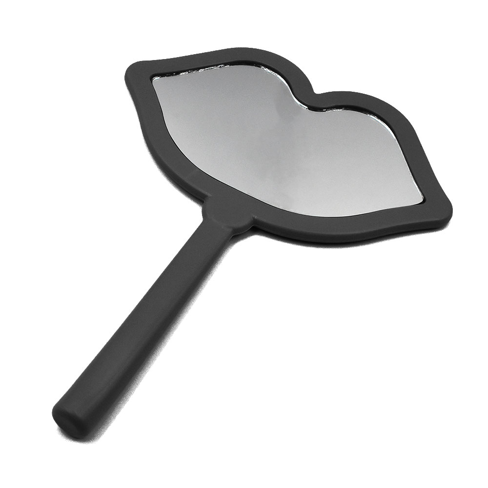 espejo de maquillaje negro