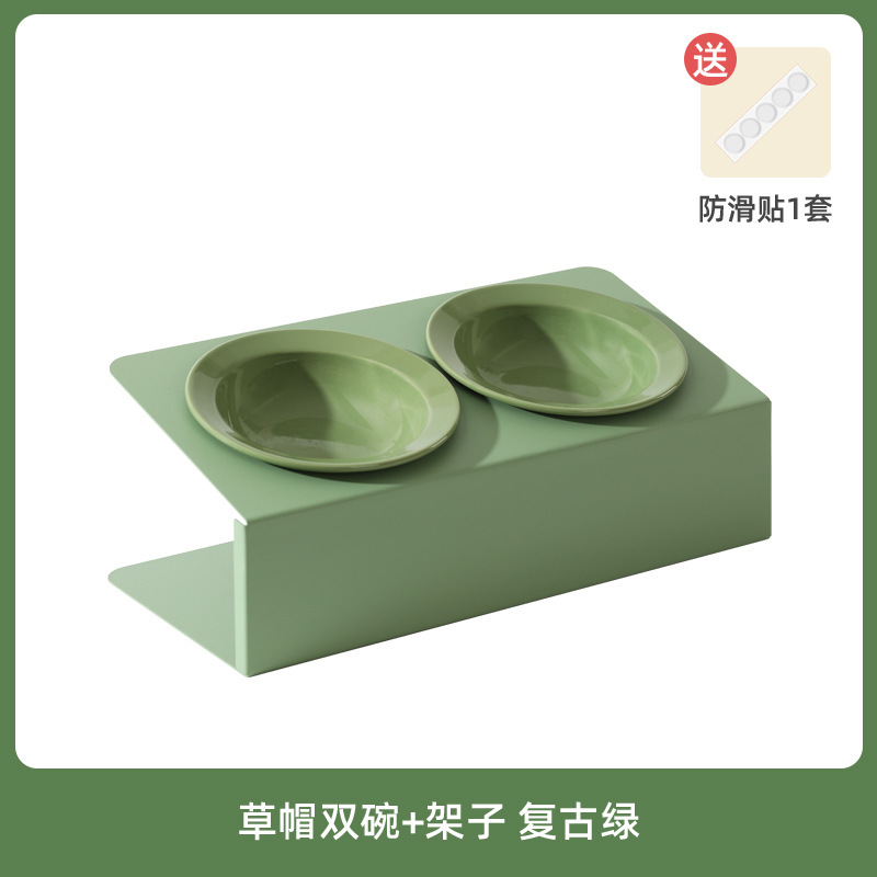 Green Double Bowl