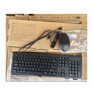 オフィスホームエンターテインメントゲーム用の新しいHPワイヤードキーボードとマウスの人間工学に基づいたワイヤーキーボードとマウスのコンボセット - Product Image 6