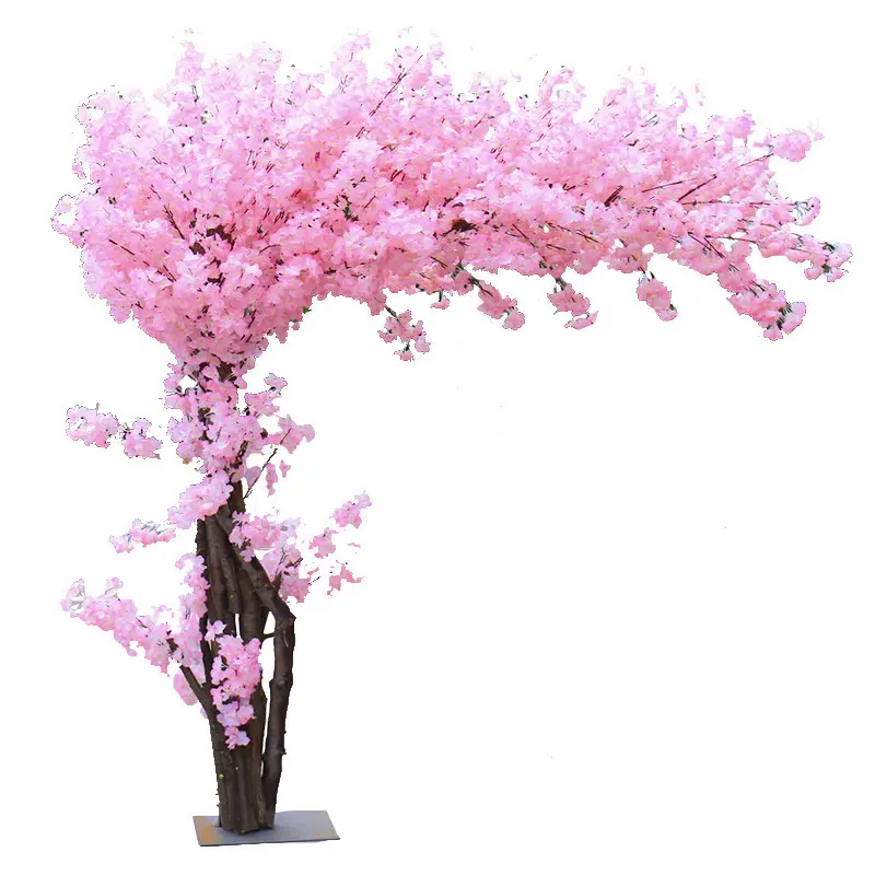 Fábrica Personalizado Artificial Cherry Blossom Tree Arcos Wedding Center Decoração Grande Árvore Artificial Ao Ar Livre