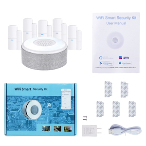 Sistema de alarma inteligente para el hogar, Sensor de contacto para puerta con control remoto y Sensor de movimiento Pir, aplicación Tuya, Wifi - Product Image 6