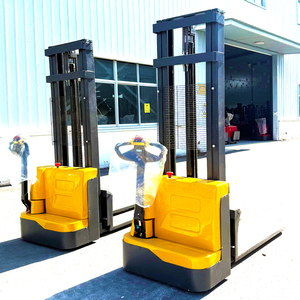 Giao hàng nhanh Trung Quốc 1000kg 1500kg Stacker điện 2500 lbs 4.5m Pallet Stacker điện 2 tấn Mini tay hướng dẫn sử dụng xe nâng - Product Image 4