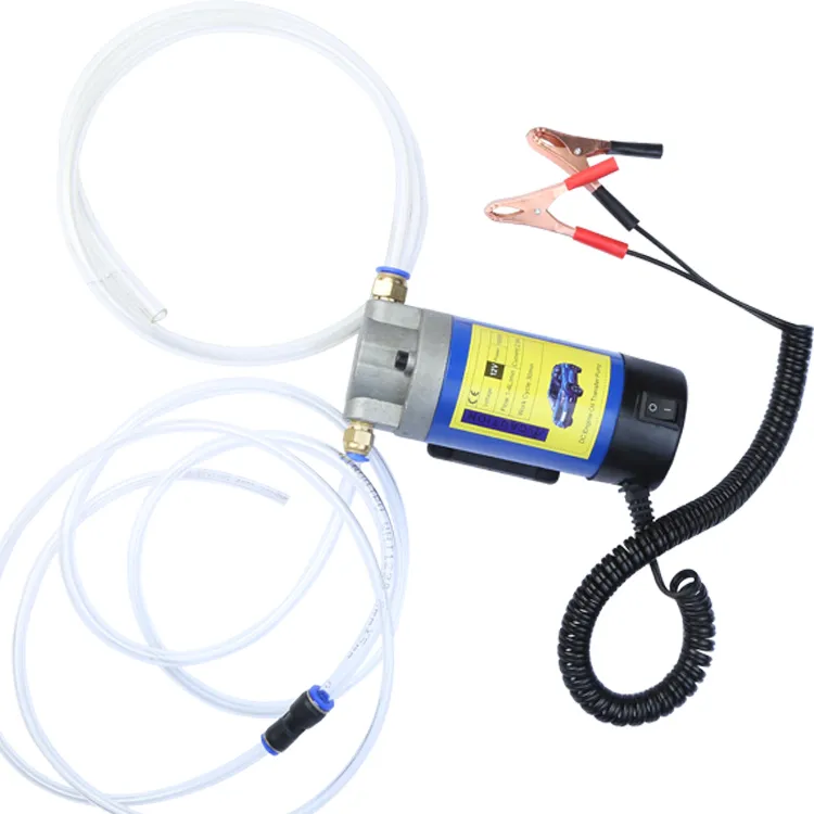 Eléctrico portátil DC 12V del motor del coche de transferencia de aceite Extractor de fluido de la bomba de agua Diesel de 100W 1-4L/Min M